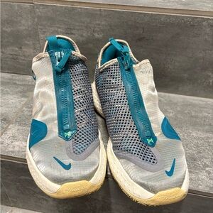 Nike PG 4 Mens Athletic Basketball Shoe Sneaker 13 Paul George String/Sail Grey